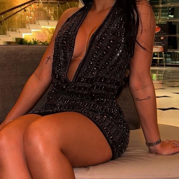 Sparkly black dress. Absolutely beautiful - Picture 2 of 2